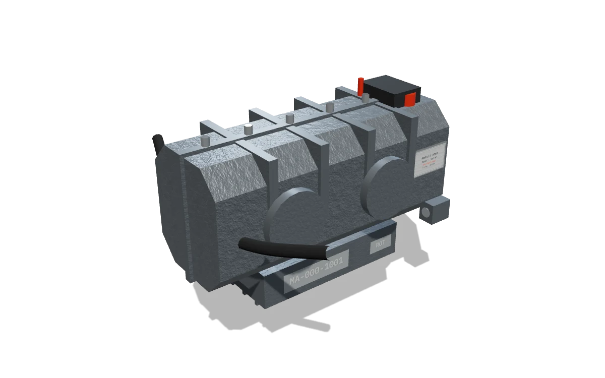 Crankcase with the finned sump, oil filler, dipstick and the cast case part number